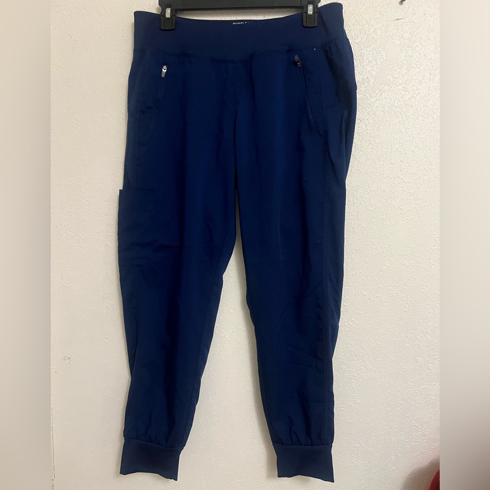 Healing Hands Blue Cargo Pants Relaxed Fit